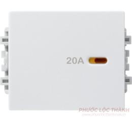 Công tắc 2 cực 20A size M (trắng)