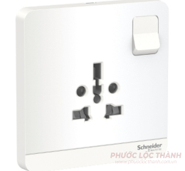Bộ ổ cắm đa năng 16A có công tắc trắng