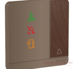 Bộ công tắc chuông "không làm phiền", "Xin dọn phòng", "Vui lòng chờ" vân gỗ