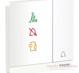 Bộ công tắc chuông "không làm phiền", "Xin dọn phòng", "Vui lòng chờ" trắng