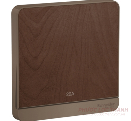 Bộ công tắc đơn 2 cực 20A có đèn LED vân gỗ