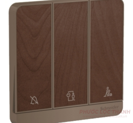 Bộ công tắc "không làm phiền", "Xin dọn phòng", "Vui lòng chờ" vân gỗ