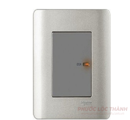 Bộ công tắc đơn 2 cực 20A (Xám)