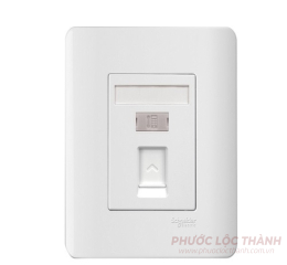 Bộ ổ cắm điện thoại đơn (Trắng)