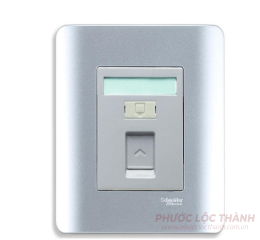 Bộ ổ cắm mạng cat6 đơn (Xám)