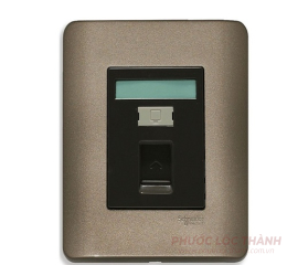 Bộ ổ cắm mạng cat6 đơn (Đồng)
