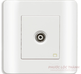 Bộ ổ cắm TV đơn (Trắng)