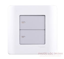 Bộ 2 công tắc 1 chiều 16A (Xám)