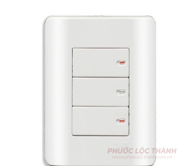 Bộ 3 công tắc 1 chiều 16A (Trắng)