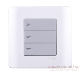 Bộ 3 công tắc 1 chiều 16A (Xám)