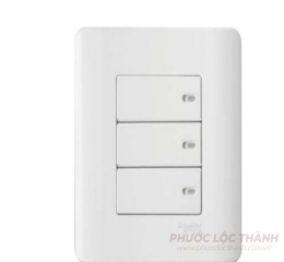 Bộ 3 công tắc 2 chiều 16A (Trắng)
