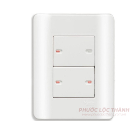 Bộ 4 công tắc 1 chiều 16A (Trắng)