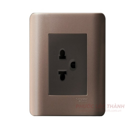 Bộ ổ cắm đơn 3 chấu 16A (Đồng)
