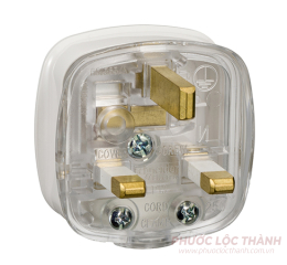 Phích cắm 3 chấu 13A, kiểu Anh, chân cắm vuông