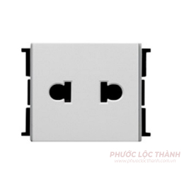 Ổ cắm đơn 2 chấu, 10A, size M