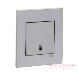 Bộ công tắc 2 cực 20A có đèn báo (Xám bạc)