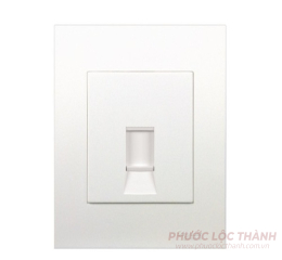Bộ ổ cắm mạng cat6 (Trắng)