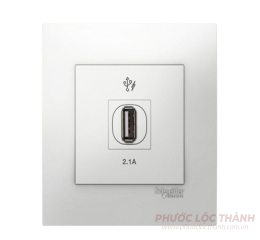 Bộ 1 ổ cắm USB 2.1A (Trắng)
