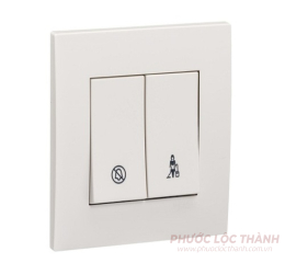 Bộ công tắc không làm phiền, xin dọn phòng (Trắng)