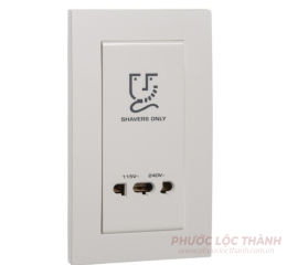 Bộ ổ cắm dao cạo râu (Trắng)