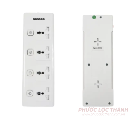 Ổ cắm có dây 4 ổ cắm đa năng + 4 công tắc 5m