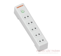Ổ cắm có dây  5 ổ cắm 2 chấu + 1 công tắc 3m