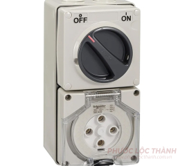 Bộ ổ cắm có công tắc 4P 32A IP66