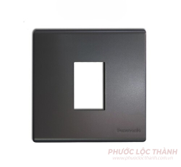 Mặt vuông dùng cho 1 thiết bị màu đen ánh kim