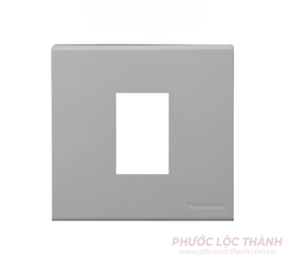 Mặt vuông dùng cho 1 thiết bị màu trắng ánh kim