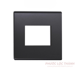 Mặt vuông dùng cho 2 thiết bị màu đen ánh kim
