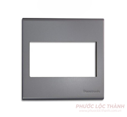 Mặt vuông dùng cho 3 thiết bị xám ánh kim
