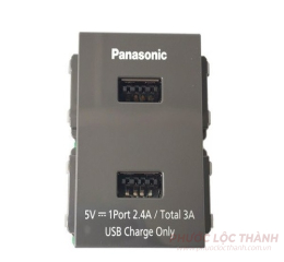 Ổ cắm USB 3A xanh đen