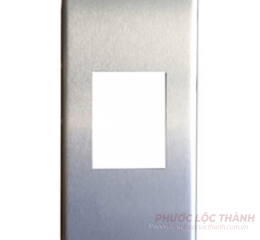 Mặt kim loại dùng cho ổ cắm đơn 3 chấu