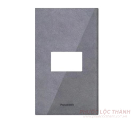 Mặt 1 thiết bị dòng Halumie Acrylic xám ánh kim