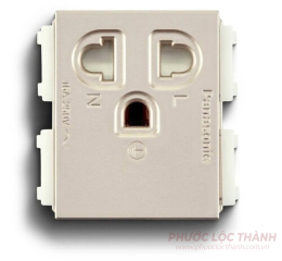 Ổ cắm 3 chấu 16A vàng ánh kim 250VAC - cắm nhanh