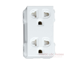 Ổ cắm đôi 3 chấu 16A 250VAC - cắm nhanh