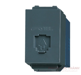 Ổ cắm điện thoại xanh đen 4 cực