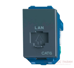 Ổ cắm mạng xanh đen Cat6