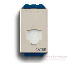 Ổ cắm mạng Cat5e vàng ánh kim