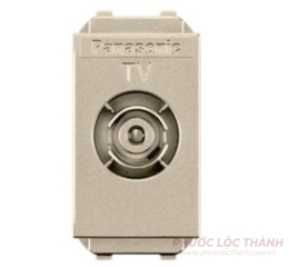 Ổ cắm anten TV vàng ánh kim 75 Ohm