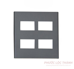 Mặt dùng cho 4 thiết bị màu xám ánh kim