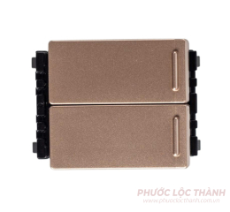 Công tắc B 1 chiều loại đôi  WEVH554127MYZ  Panasonic Halumie, vàng ánh kim