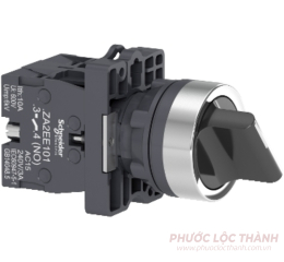 Công tắc xoay Ø22, 2N/O, 3 vị trí tự giữ, tay nắm ngắn