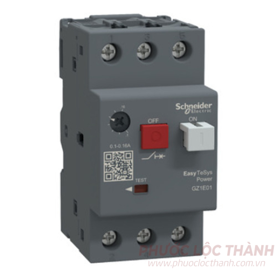 Aptomat CB bảo vệ động cơ loại từ nhiệt 0.1~0.16A Contactor GZ1E1.5