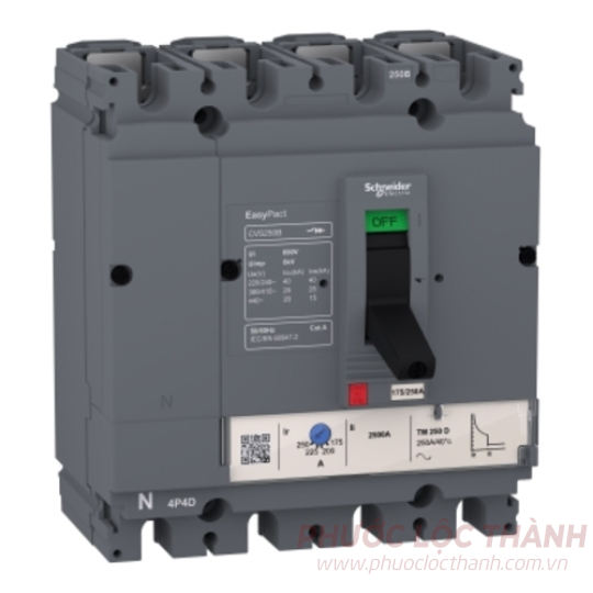 MCCB CVS630F 4P 500A 36kA 415V