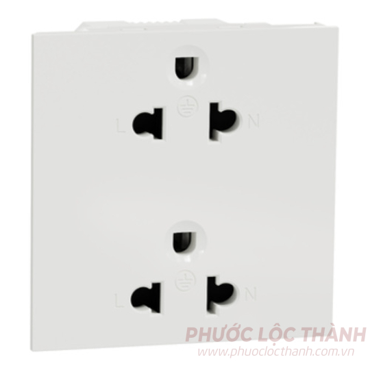 Ổ cắm đôi 3 chấu 16A, size E (3S)